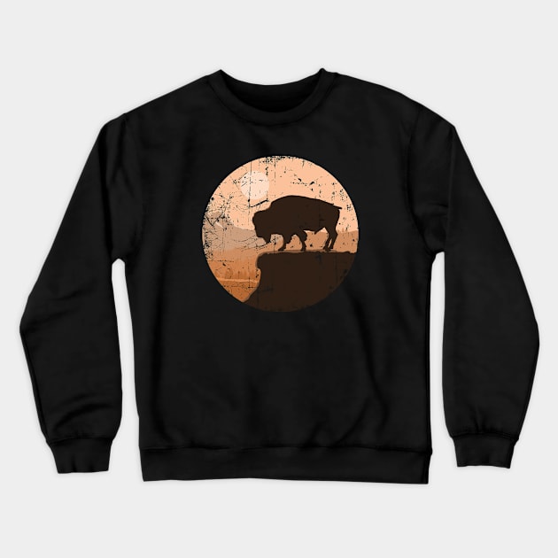 American Bison Crewneck Sweatshirt by Cashmoney69